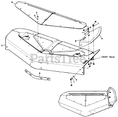 Simplicity 990414 - Simplicity 48" Mower Deck DECK ASSEMBLY