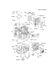 Kawasaki FH680V-DS13 - Kawasaki Engine CYLINDER/CRANKCASE