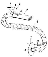 Cub Cadet 204 (209-204-000) - Cub Cadet Hose Attachment Kit (1987) Hose Attachment Kit