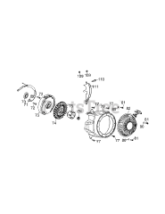MTD 170-T0B - MTD Engine 170-T0B Flywheel &amp; Shroud