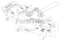 Exmark PNS720KC523 - Exmark 52" Pioneer S-Series Zero-Turn Mower, Kohler ZT720 (SN: 314000000 - 314999999) (2014) Complete Deck Assembly No. 116-4812