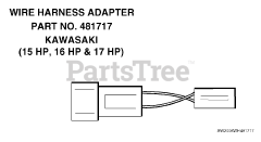 Scag SW36A-16KAI - Scag 36" Walk-Behind Mower, 16hp Kawasaki (SN: D5900001 - D5999999) Wire Harness