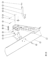 Toro 7-1111 - Toro 40" Grader Blade (1968) Mid Mounted Grader Blade Model 7-1111 (formerly Mb-405)
