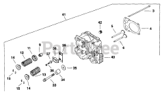 Exmark M36-12.5K-5 - Exmark 36" Metro Walk-Behind Mower, 12.5hp Kawasaki (SN: 102000 - 114999) (1995) Head/Valve/Breather - Pg. 20