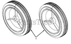 Huskee 316-140-131 - Huskee Snow Thrower (1996) (Tractor Supply) Wheel Assembly