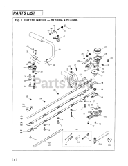 RedMax HT 2300 L - RedMax Hedge Trimmer (SN: 504661 - 660000) (1995-09)