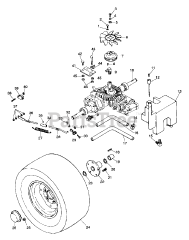 Ariens 934020 - Ariens High Sierra Garden Tractor, 18hp Kohler, Hydro (SN: 000101 & Above)