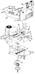MTD 138-608-000 - MTD Lawn Tractor, Style 8 (1988) Parts