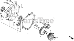 Honda GX270 HA (GCAB) - Honda Engine, Made in Japan (SN: GCAB-1000001 - GCAB-1999999) 1/6 REDUCTION