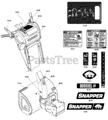 Snapper XL 1738E (1696007) - Snapper 38" Snow Thrower, 16.5hp (2011)