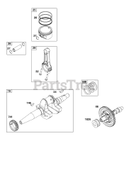 Briggs & Stratton 356447-0611-H5 - Briggs & Stratton Horizontal Engine Crankshaft Group