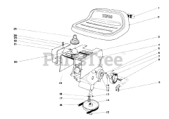 Toro 57017 - Toro 25" Lawn Tractor (SN: 003000001 - 003999999) (1973) Transmission Assembly