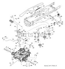 Poulan Pro PP 20VA46 (960460079-00) - Poulan Pro Lawn Tractor (2015-09)