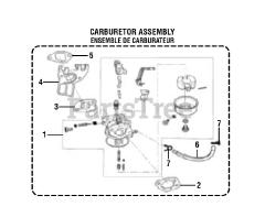 PowerStroke PS 9C3501 A - PowerStroke 3500 Watt Generator General Assembly (CARBURETOR ASSEMBLY)