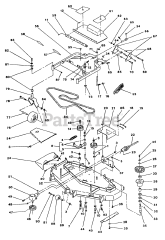 Exmark EXS-20KO - Exmark Explorer Zero-Turn Mower, 20hp Kohler (SN: 070000 - 079999) (1992) 52" Side Discharge Mower Deck &amp; Support