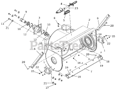 Gravely 885912 - Gravely Pro-QXT 32" Snow Blower Attachment (SN: 000101 - 000999)