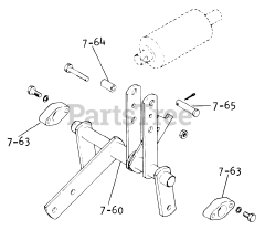 Toro 1-0630 (D-200) - Toro Lawn Tractor (1974) Hydraulic Lift Linkages (plate 7.060)