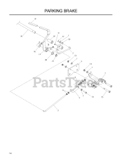 Husqvarna LZ 25 (968999772) - Husqvarna Zero-Turn Mower (2008-05) PARKING BRAKE