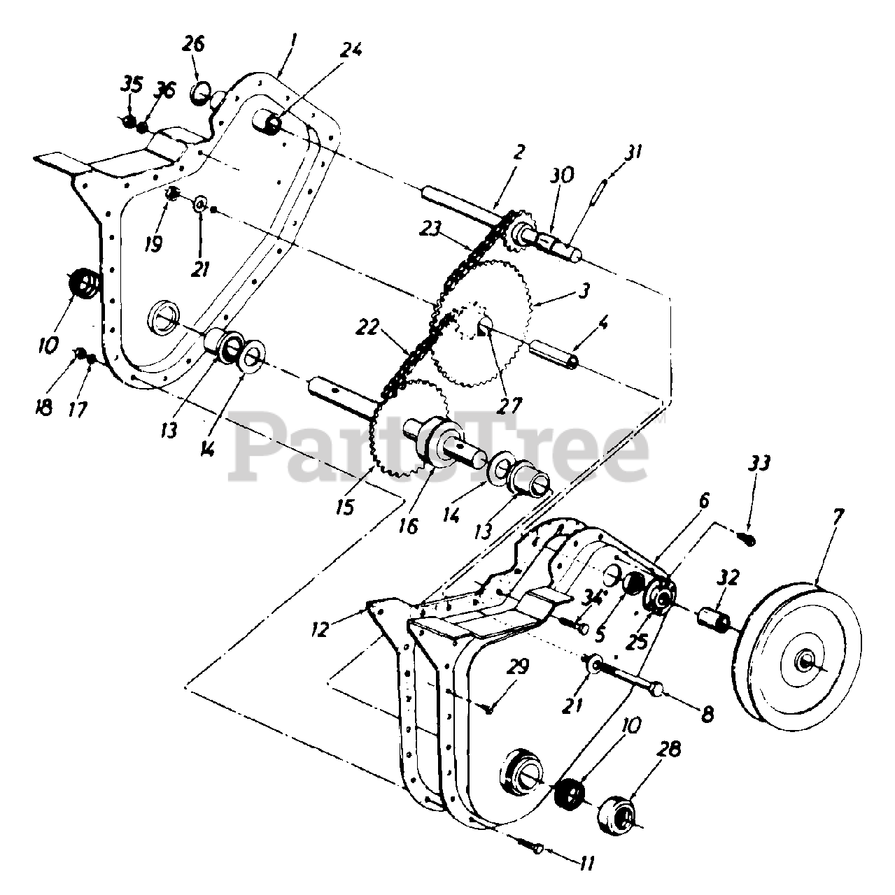 Turf Power 212030095 Turf Power Tiller (1992) (Cenex) Differential
