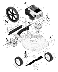 Murray 205210x71A - Murray 20" Walk-Behind Mower (2001) Mower Housing Assembly