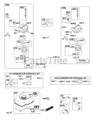 Briggs & Stratton 15D102-0111-E1 - Briggs & Stratton Horizontal Engine Carburetor, Fuel Supply