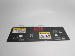 Scag 48948 Instrument Panel Decal, Rear