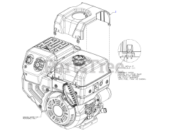 Cub Cadet 3X 28 (31AH5JVBB10) - Cub Cadet 3X 28" Snow Thrower (2023) Engine Shroud