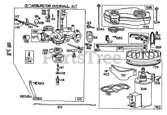 Briggs & Stratton 171702-0122-XX - Briggs & Stratton Vertical Engine Carburetor,A/C Grp,Muffler