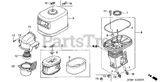 Honda GX270 QWA2 (GCAB) - Honda Engine, Made in Japan (SN: GCAB-1000001 - GCAB-1999999) AIR CLEANER (4)