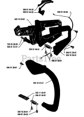 Husqvarna 40 - Husqvarna Chainsaw (1985-09) Front/Handle/Tank Assembly