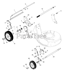 Ariens 911310 (MM 211 SP) - Ariens 21" Self-Propelled Walk-Behind Mower, 5hp Tecumseh (SN: 000101 & Above)