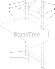 Toro 74923 TE (6000) - Toro 132cm Z Master Zero-Turn Mower, Side-Discharge Deck (SN: 290000001 - 290999999) (2009) Rubber Deflector Assembly No. 108-2792