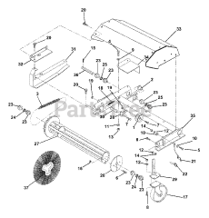 Ariens 824015 - Ariens 36" Sno-Brush Drive Unit (SN: 000101 & Above)