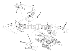 Gravely 992077 (PM 144Z) - Gravely Pro-Master 44" Zero-Turn Mower, 19hp Kawasaki (SN: 004000 & Above) Deck Lift And Motors To Pump Circuits