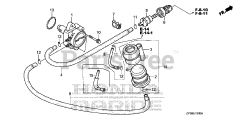 Honda BF15 DK0 SHSA (BALJ) - Honda Outboard Engine, Made in Japan (SN: BALJ-1400001 - BALJ-9999999) FUEL PUMP