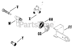 Kohler K161-28354 - Kohler K-Series Engine, Made for RockWell Ind., 7hp, 5.2kW Carburetor (Cont.) 020300877