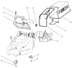 Toro 21060 - Toro 34cm Electric Recycler Walk-Behind Mower (SN: 089000001 - 089999999) (1998)