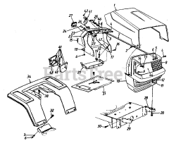 Montgomery Ward TMO-30000A (131A670G000) - Montgomery Ward Signature Lawn Tractor (1991)