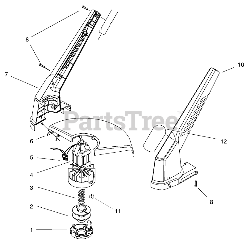 Toro 51332 Toro 12" String Trimmer, Electric (SN 099000001