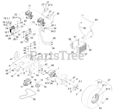 Exmark VTS740PKC52400 - Exmark 52" Vantage S-Series Stand-On Mower, Kohler PCV740 (SN: 315000000 - 315999999) (2015)