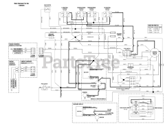 Snapper Pro S 50X (5900502) - Snapper Pro S50X Series 48" Zero-Turn Mower, 24hp Briggs & Stratton Electrical Schematic - Cranking Circuit S/N: 2016499706 &amp; Below