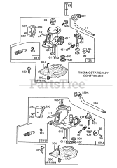 Briggs & Stratton 110908-1297-01 - Briggs & Stratton Vertical Engine Carburetor Assemblies