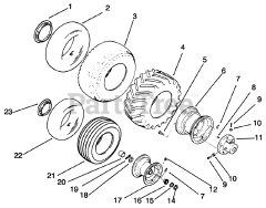 Toro 73420 (416-8) - Toro Garden Tractor (SN: 059000715 - 059999999) (1995) Wheels And Tires