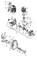 Echo GT-2400 - Echo String Trimmer (Type 1E) Engine, Fan Housing Cover