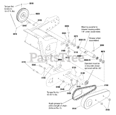 Simplicity 1696425-00 - Simplicity 42" Snow Thrower Attachment Drive Group (991301)