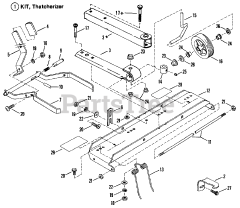Snapper 25066 (81007) - Snapper 25" Rear-Engine Riding Mower, 6hp Thatcherizer Accessory