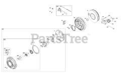 Briggs & Stratton 356447-0612-H1 - Briggs & Stratton Horizontal Engine Flywheel, Ignition, and Starter Group