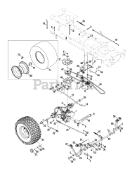 Craftsman 247.289810 (13AR91PP099) - Craftsman PYT9000 Yard Tractor (2010) (Sears)