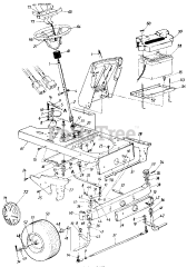 MTD 131-824H - MTD Lawn Tractor (1991)