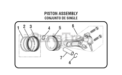 PowerStroke PS 903500 D (090079254) - PowerStroke 3500 Watt Generator General Assembly (PISTON ASSEMBLY)